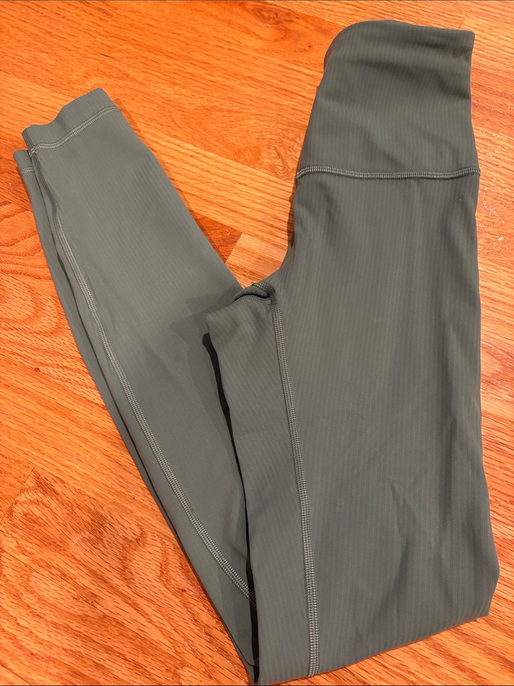 lululemon athletica Olive Ribbed High-Rise Leggings